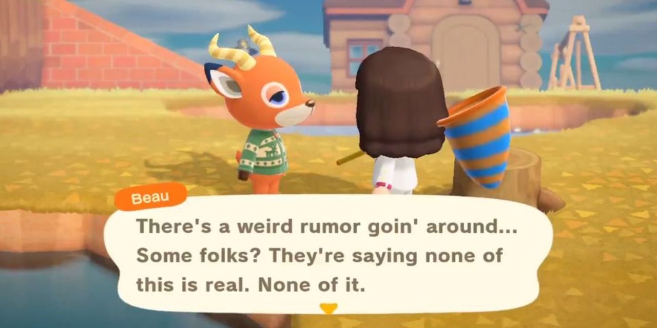 Animal Crossing villagers breaking the fourth wall.