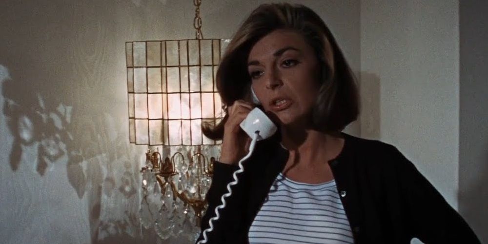 Anne Bancroft speaking on the phone in The Graduate
