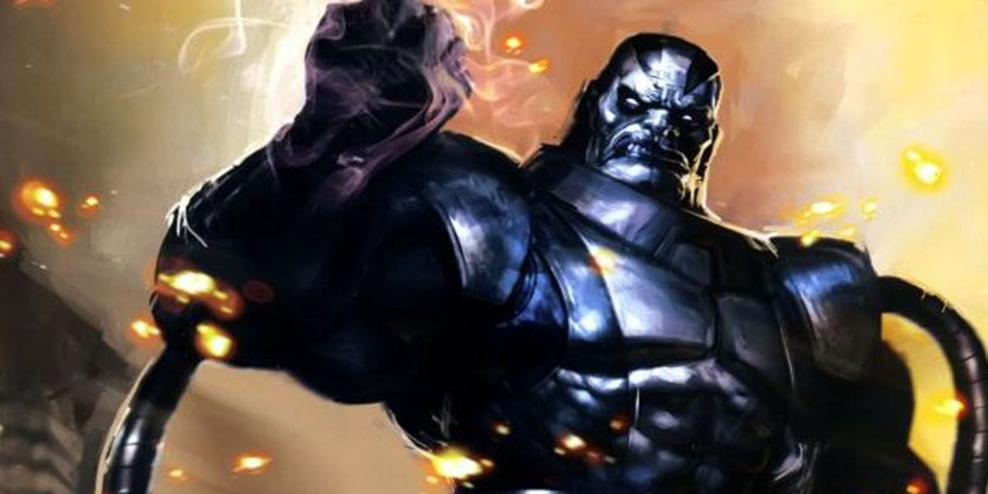 Apocalypse raising his fist as a ruler in X-Men.