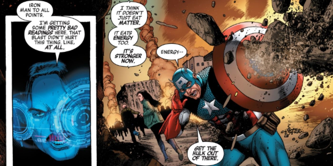 Avengers Mech Strike #1 Energy Eater Captain America and Iron Man