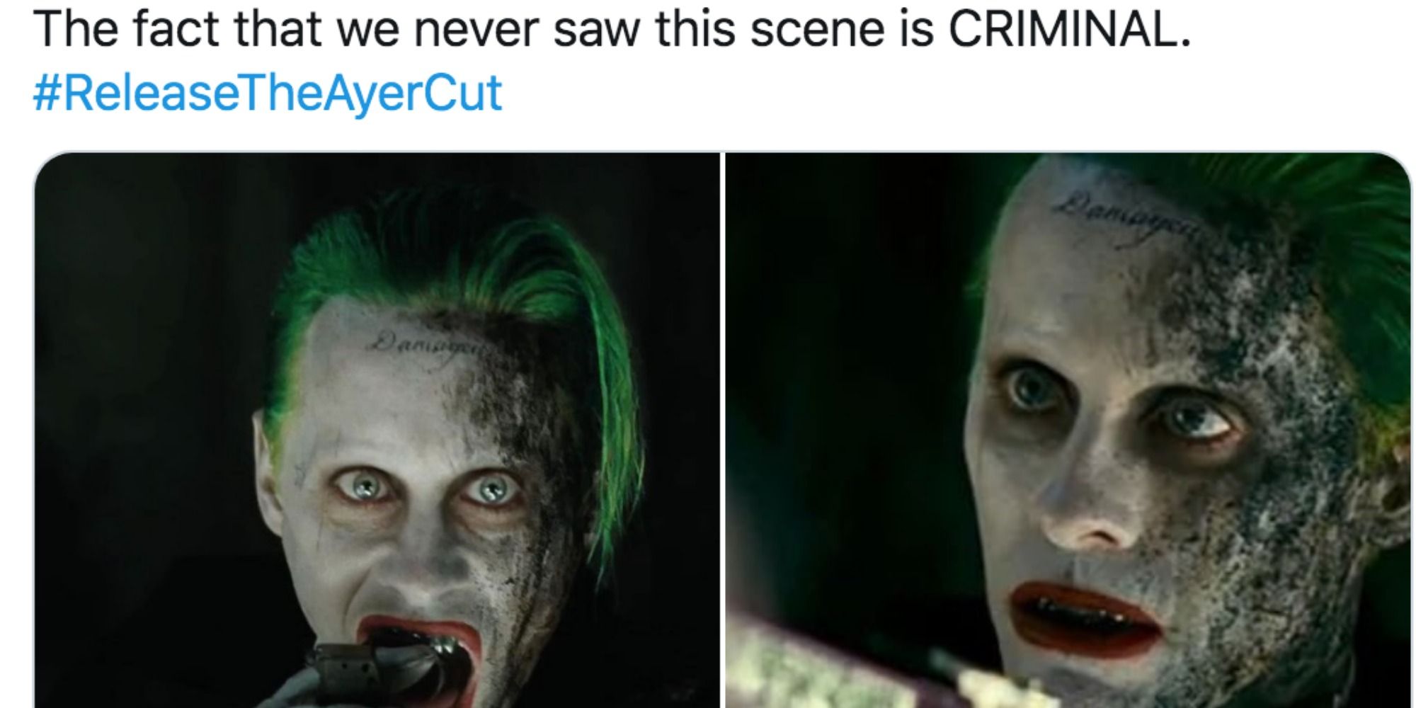 The Joker 'Suicide Squad' Deleted Scenes #ReleaseTheAyerCut 