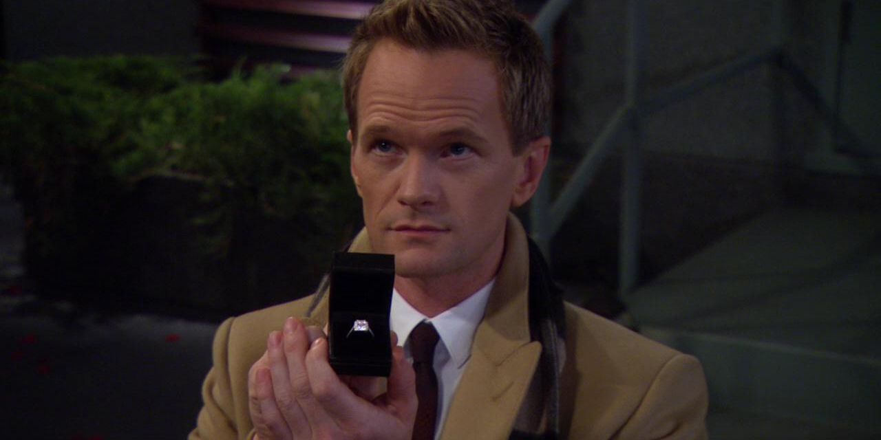 Barney proposes to Robin.