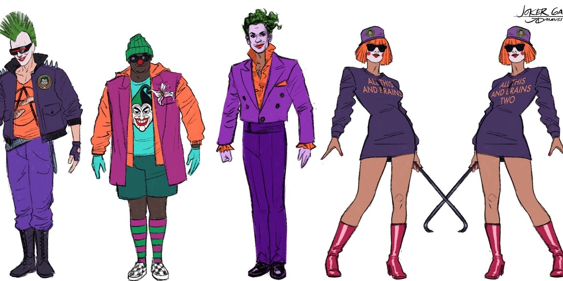 The Joker Gang in the upcoming Batman '89 comic book series, illustrated by Joe Quinones