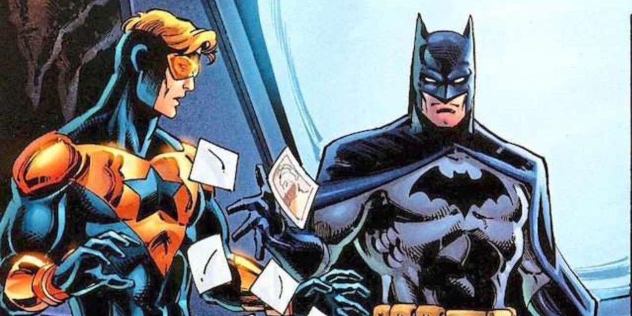 Batman and Booster Gold in the comics