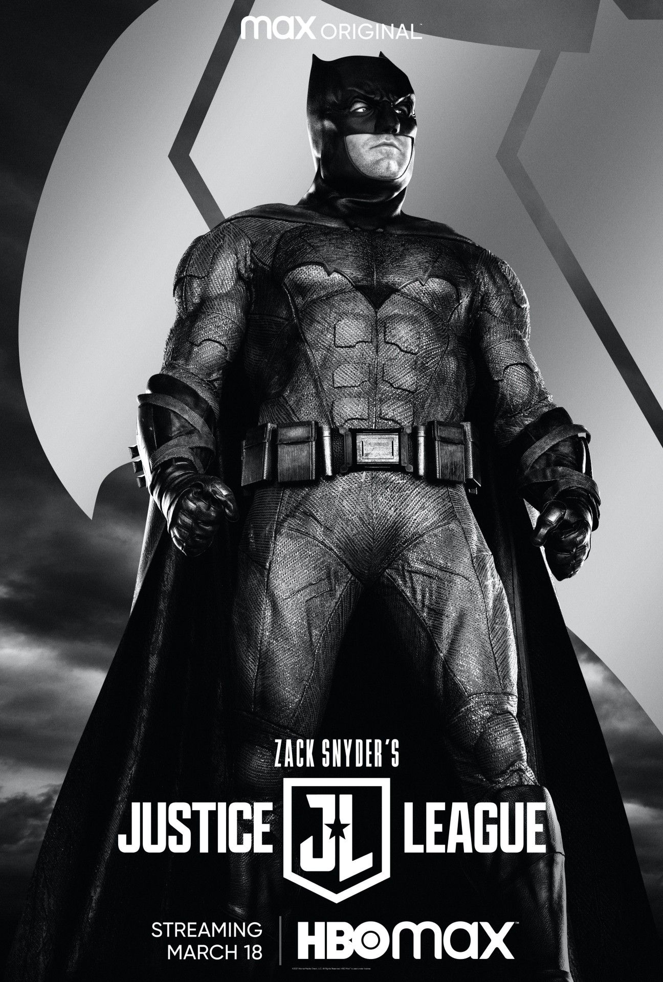 Batman character poster Zack Snyder's Justice League