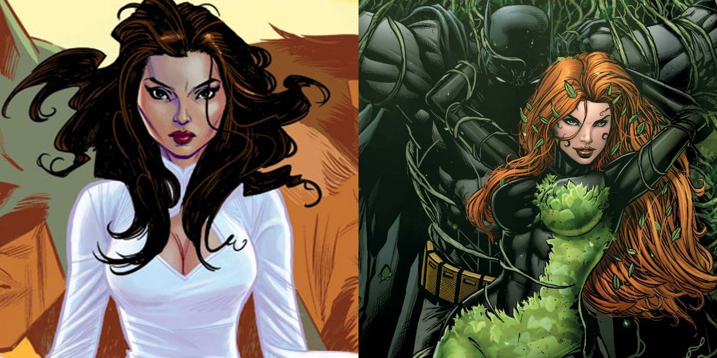 Talia al Ghul and Poison Ivy in DC comics