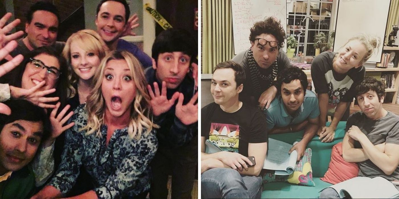 Behind the scenes of the big bang theory - the whole cast