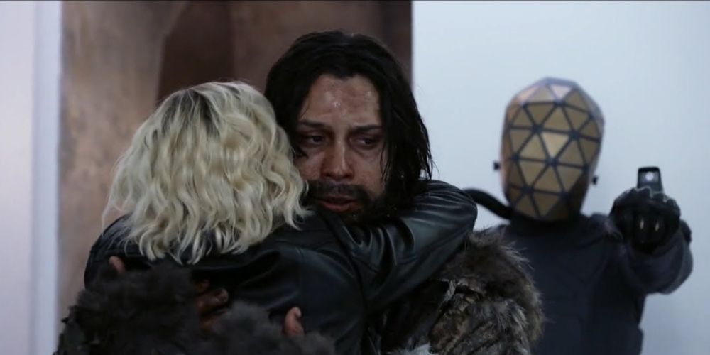 Bellamy hugs Clarke