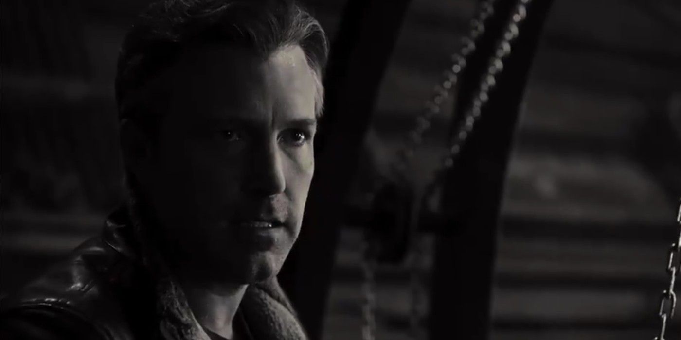 Ben Affleck in Justice League Black and White Justice is Gray Edition