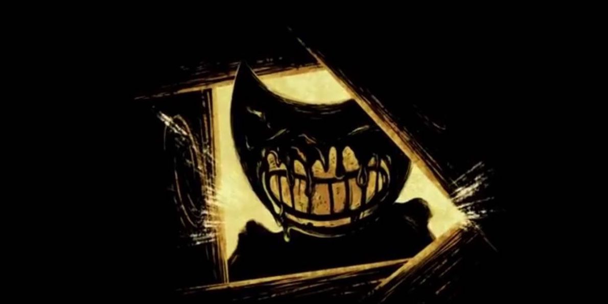 Dark Bendy smiling in Bendy and the Ink Machine
