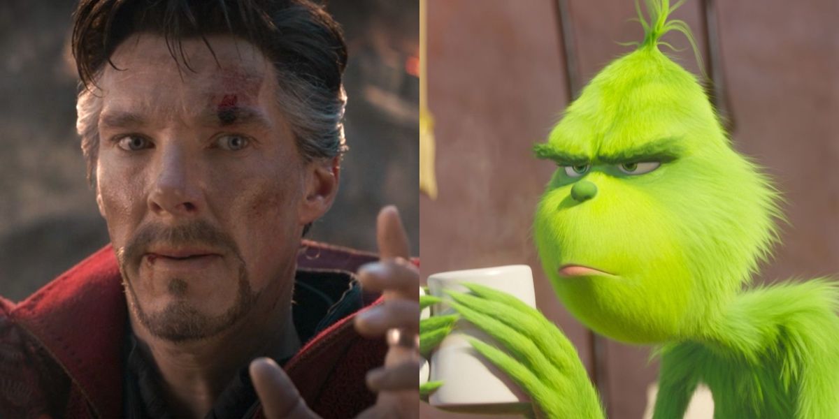 Cumberbatch in Infinity War and voicing Grinch in The Grinch 