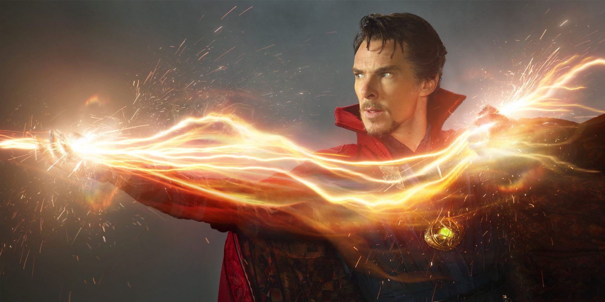 Doctor Strange conjuring a spell