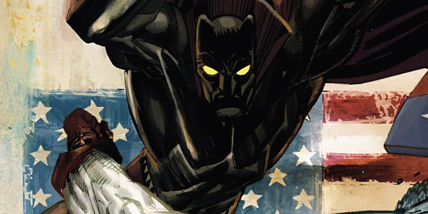 Black Panther American Flag