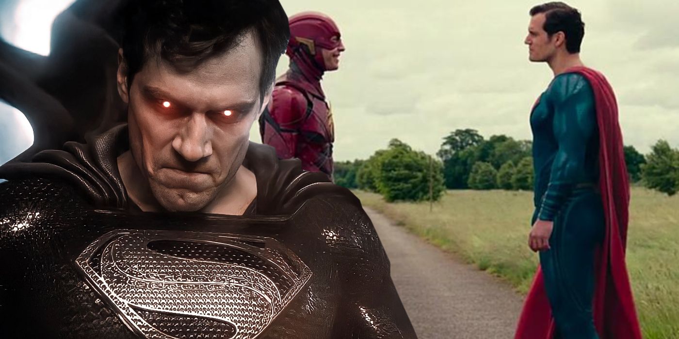 Black Suit Superman in Zack Snyder's Justice League and Flash_Superman Post-Credits Scene In Justice League 2017