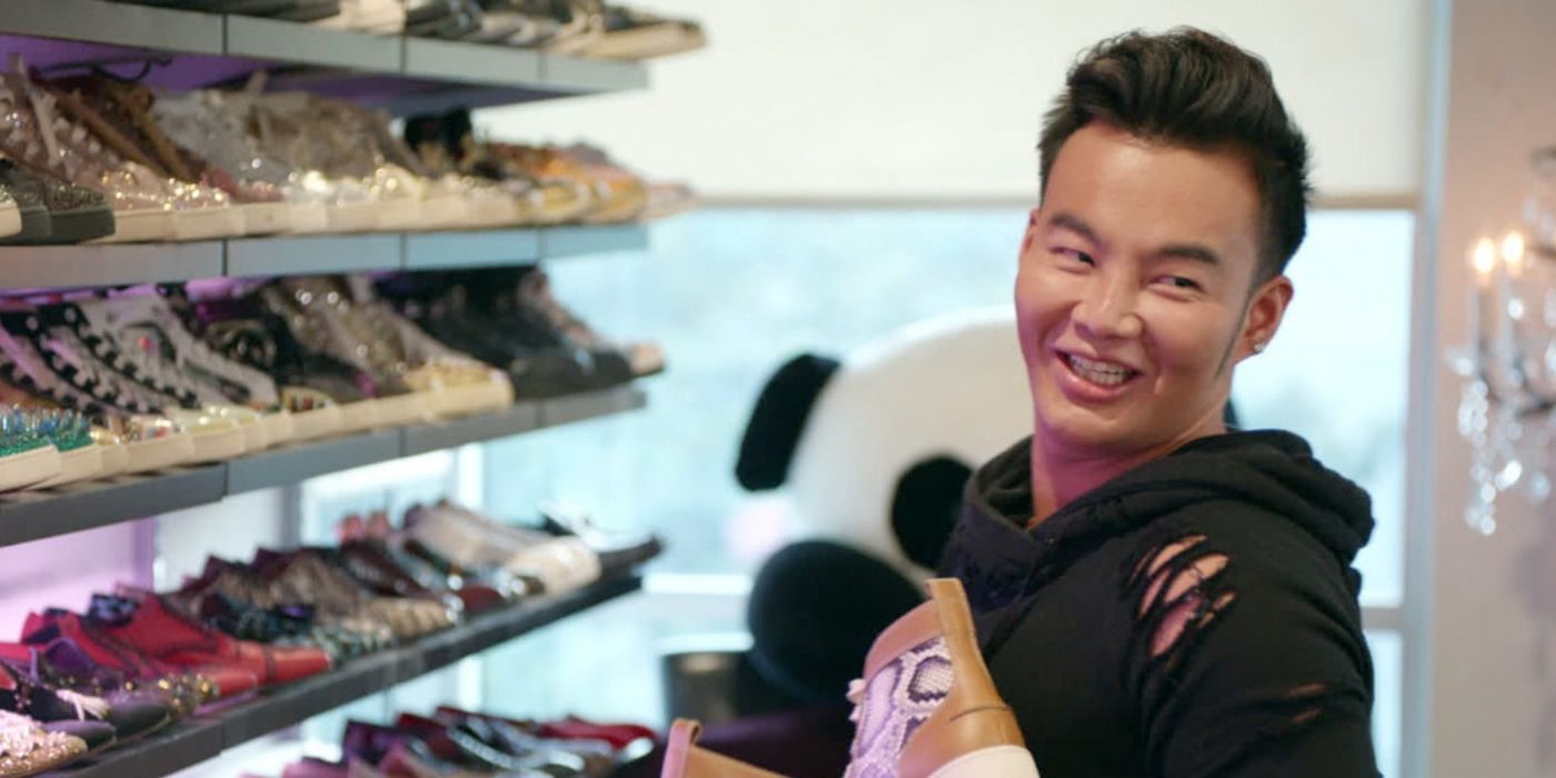 Bling Empire Kane Lim with sneaker collection