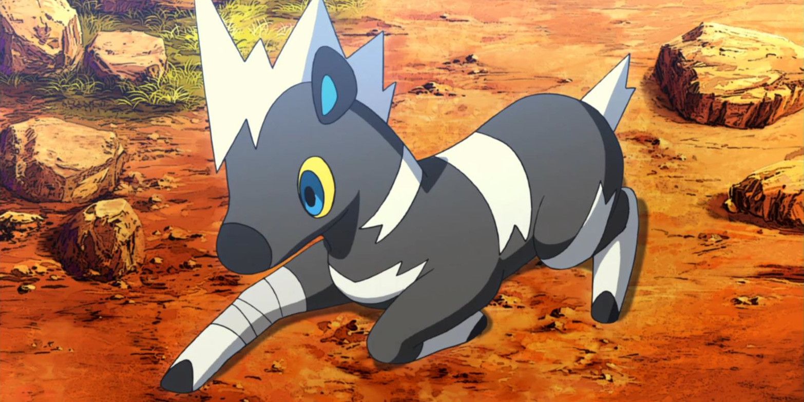 Blitzle running happily in the Pokémon anime