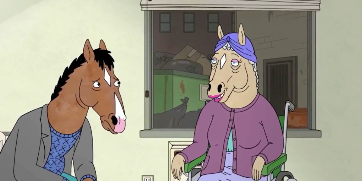 Screenshot Of BoJack and Beatrice in BoJack Horseman