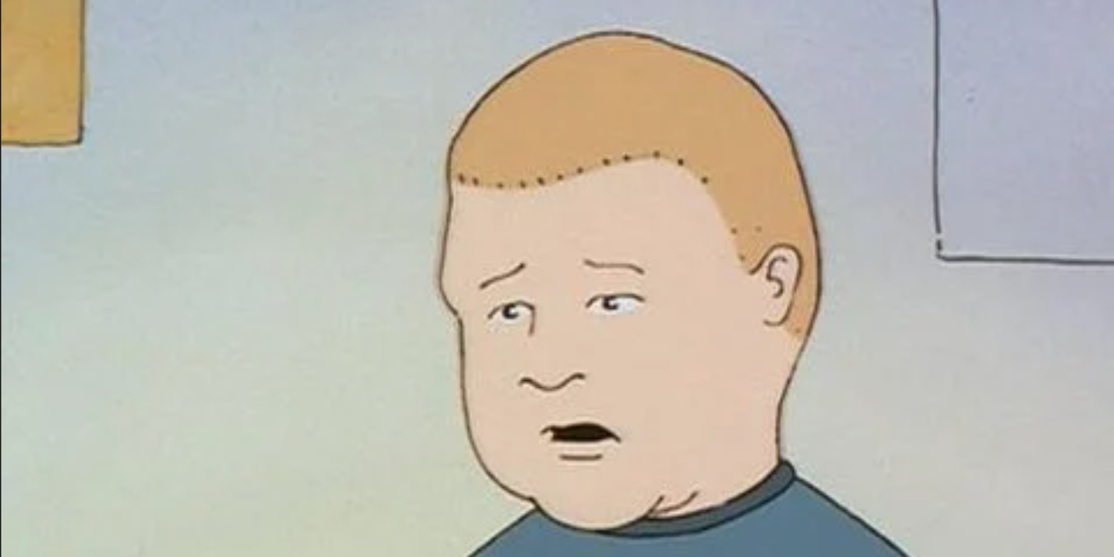 Bobby Hill hangs his head in King of the Hill