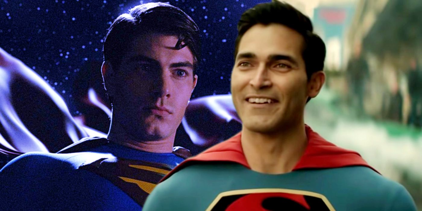 Brandon Routh in Superman Returns and Tyler Hoechlin in Superman and Lois