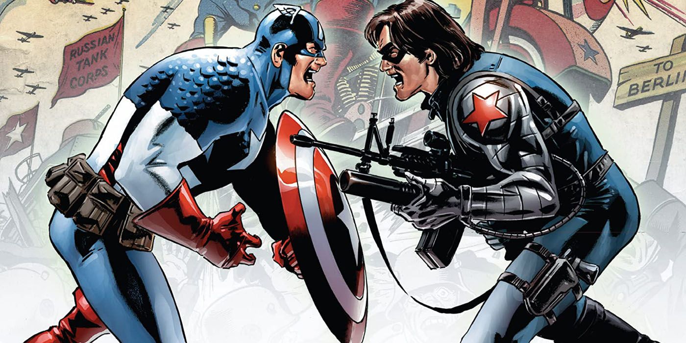 The original cover of Captain America: The Winter Solder.