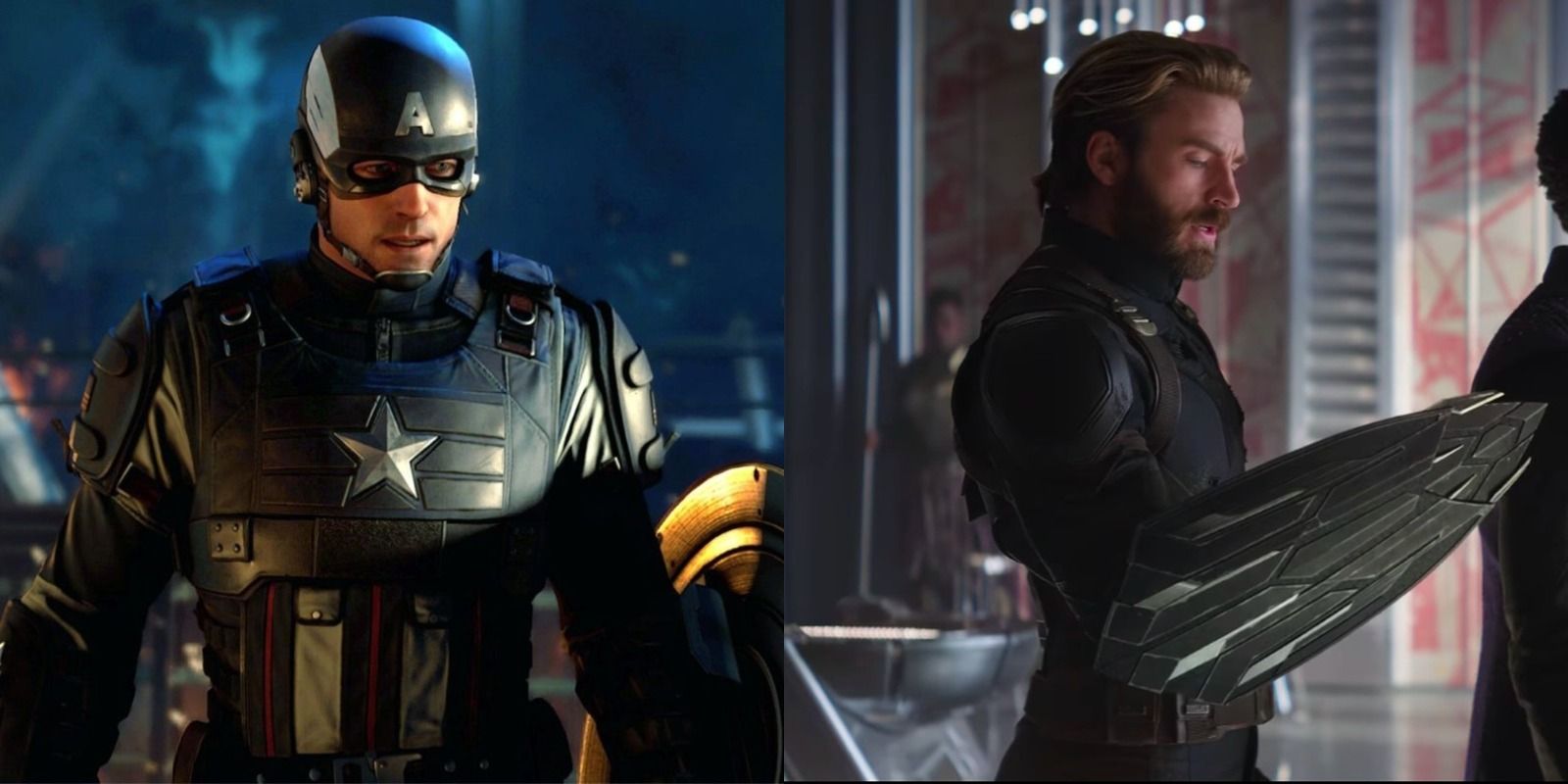 Captain America In Both Game And Movie - Marvel's Avengers
