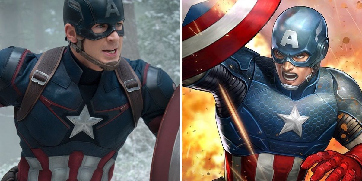 Captain America MCU and comic book comparison feature image