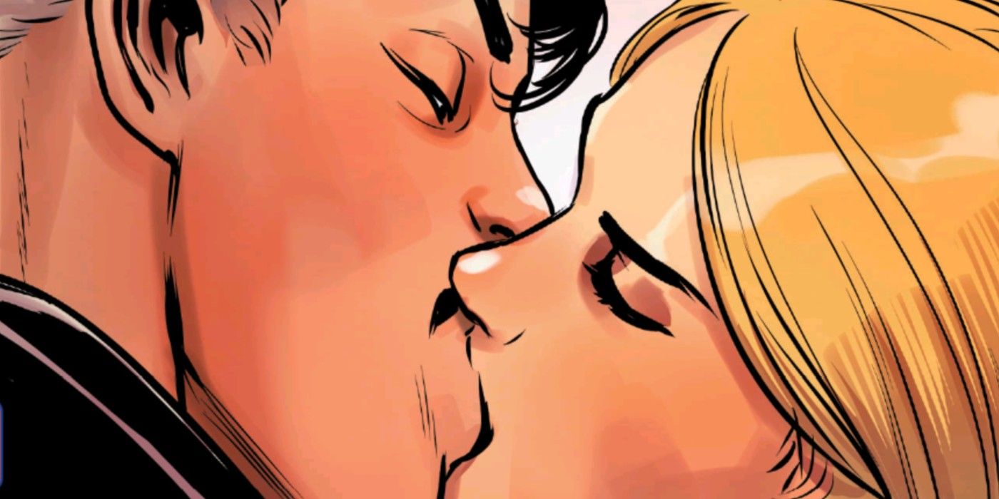 Who did Captain Marvel kiss?