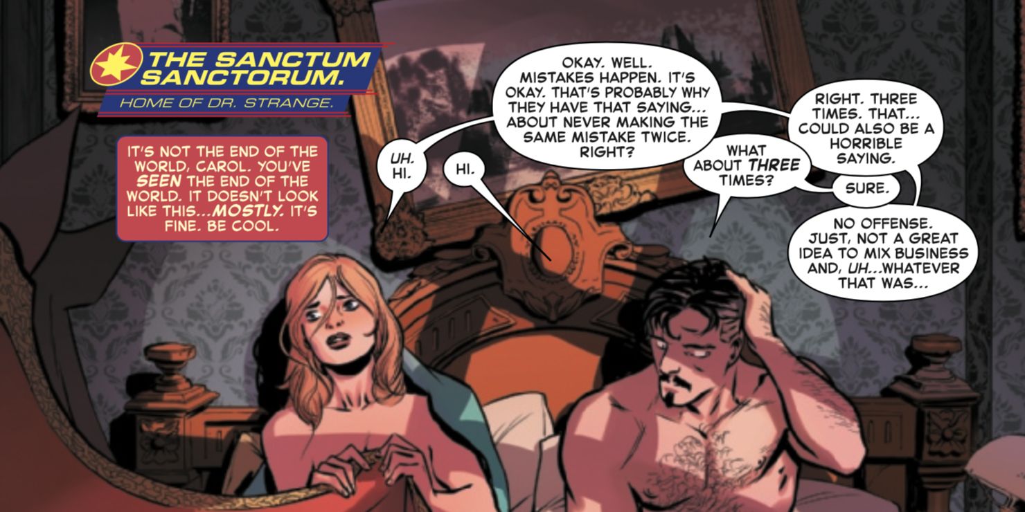 Captain Marvel Comics Set Up A Romance Too Weird For The MCU