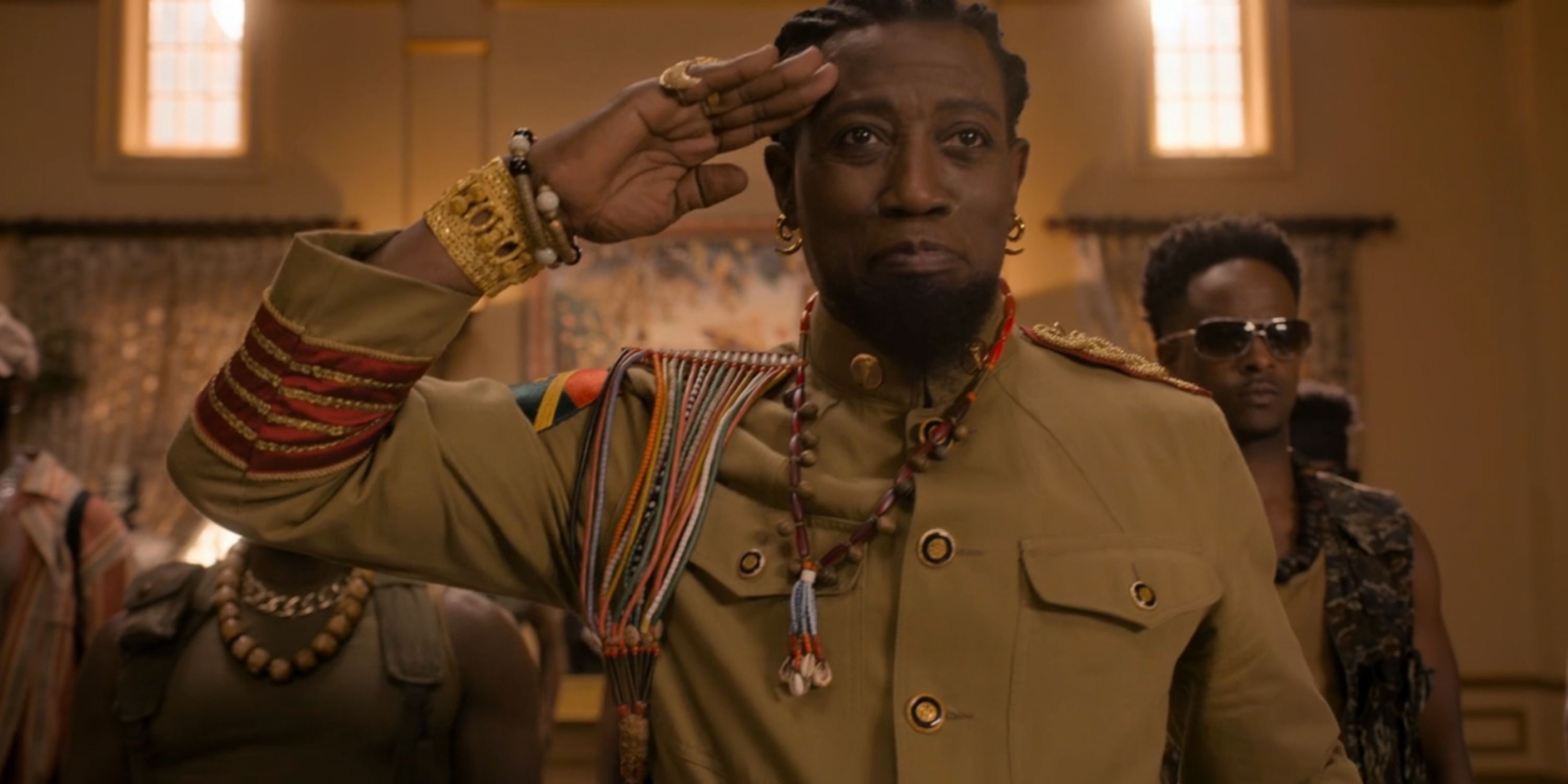 Wesley Snipes as General Izzi in Coming 2 America on Amazon Prime