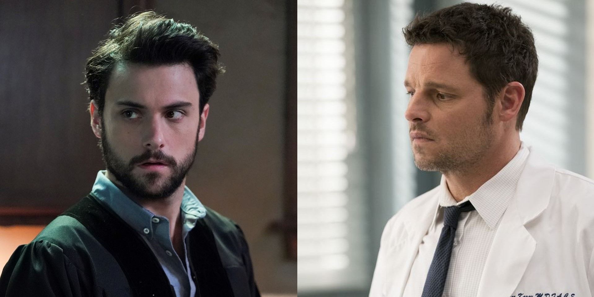 A split image of Connor Walsh and Alex Karev