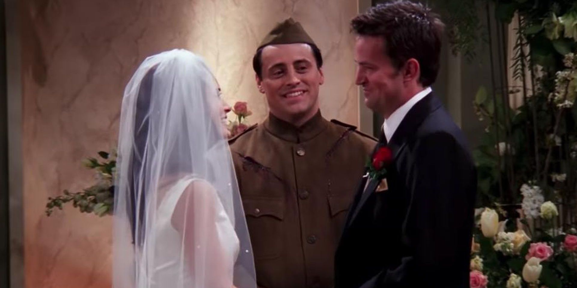 Joey's bloody soldier costume in Friends