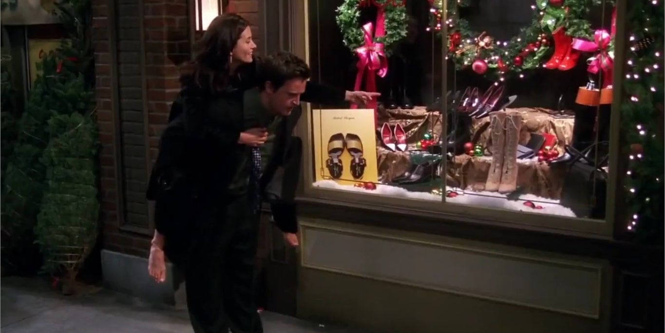 Courteney Cox & Matthew Perry as Monica & Chandler in Friends: Monica's Killer Boots
