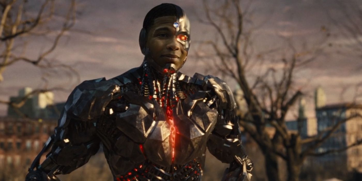 Cyborg Smiling At His Mother's Grave - Zack Snyder's Justice League.
