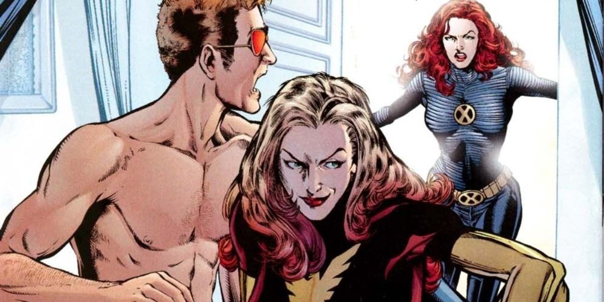 Jean Grey finds out about Cyclops and Emma Frost's psychic affair.