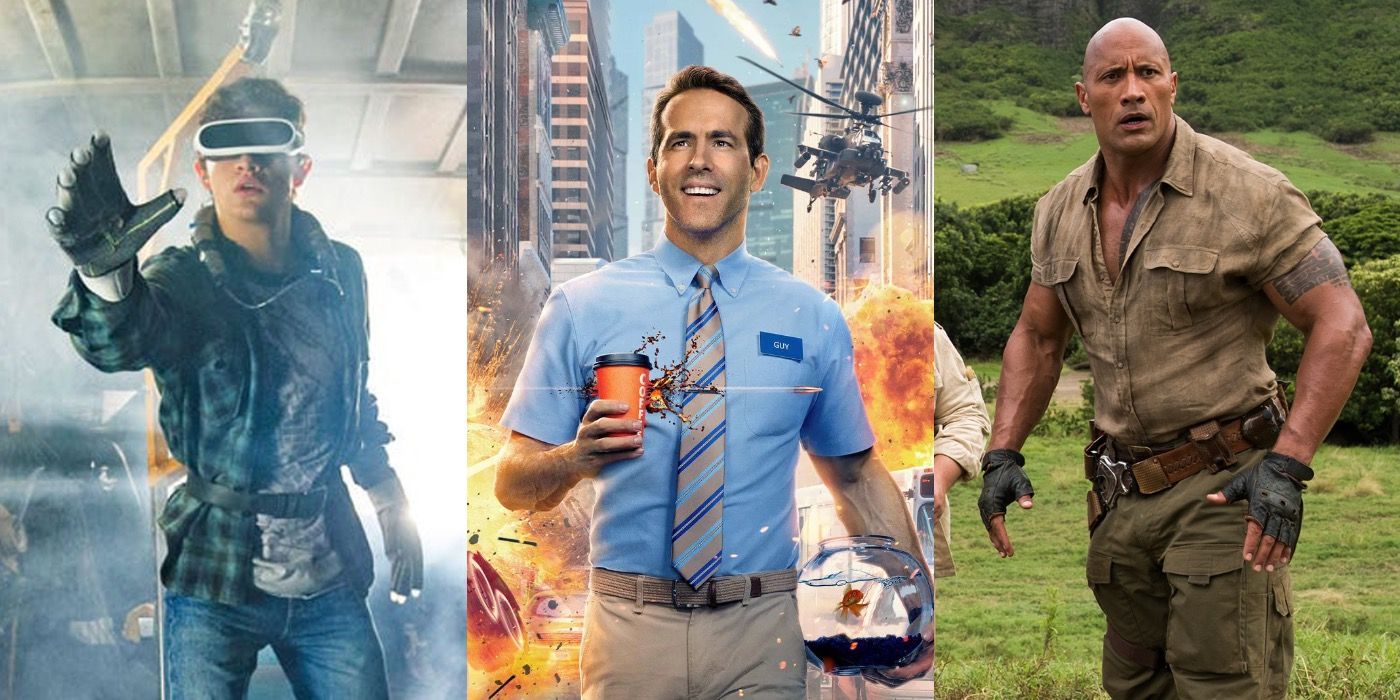 Collage of Ryan Reynolds movies in 3 pics.