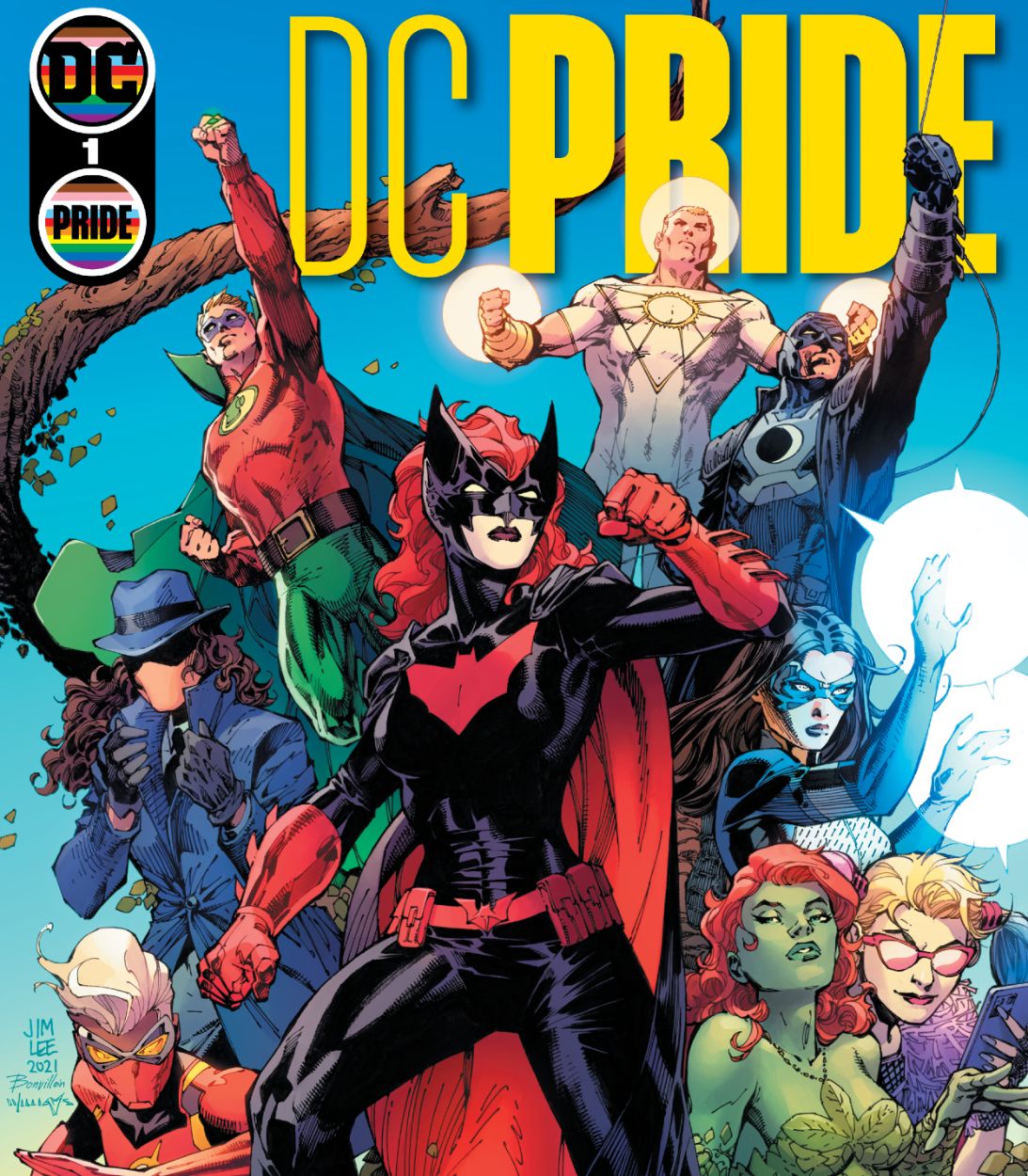 DC pride comic book cover art vertical