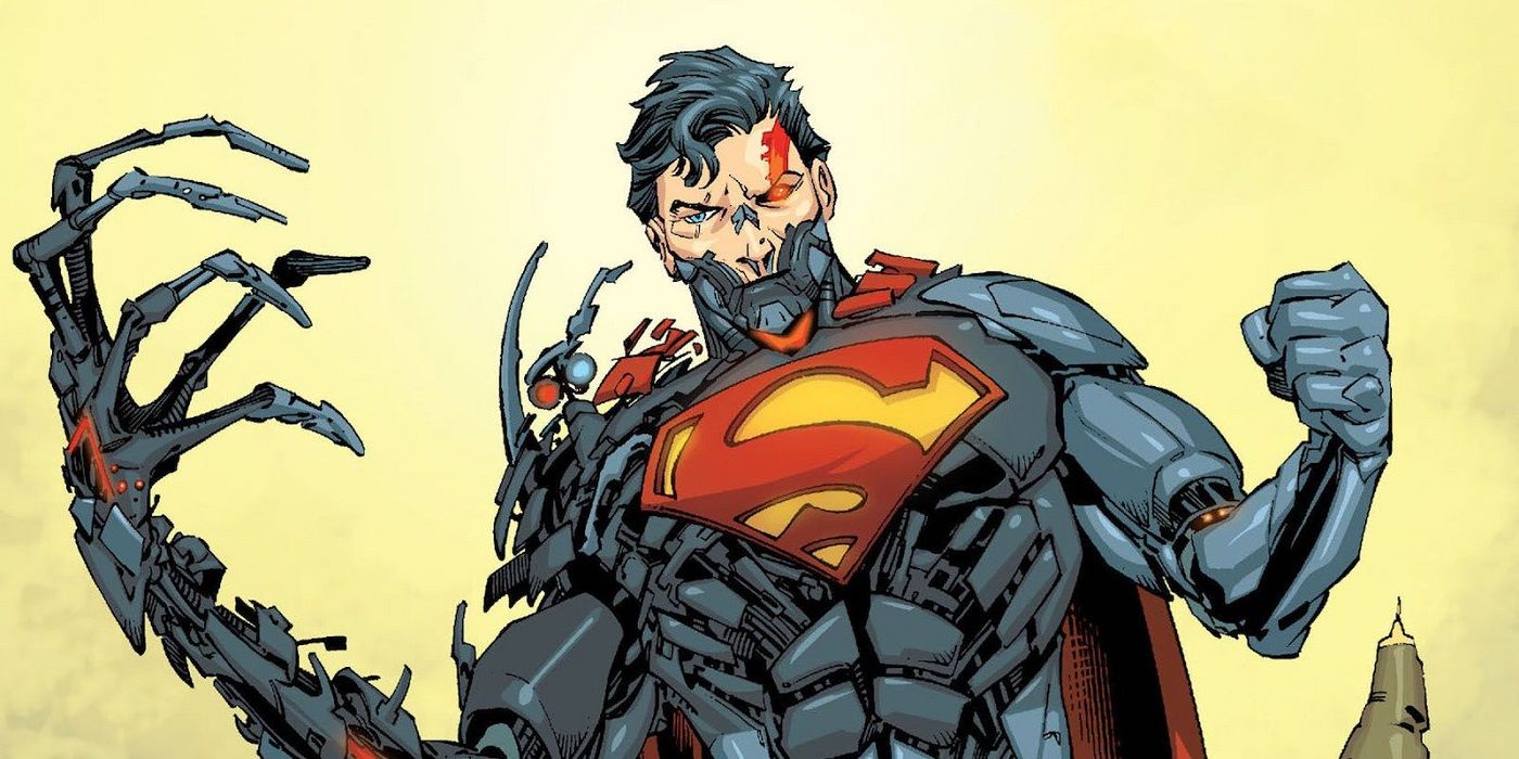 The New 52 Cyborg Superman with claw-like robot hand