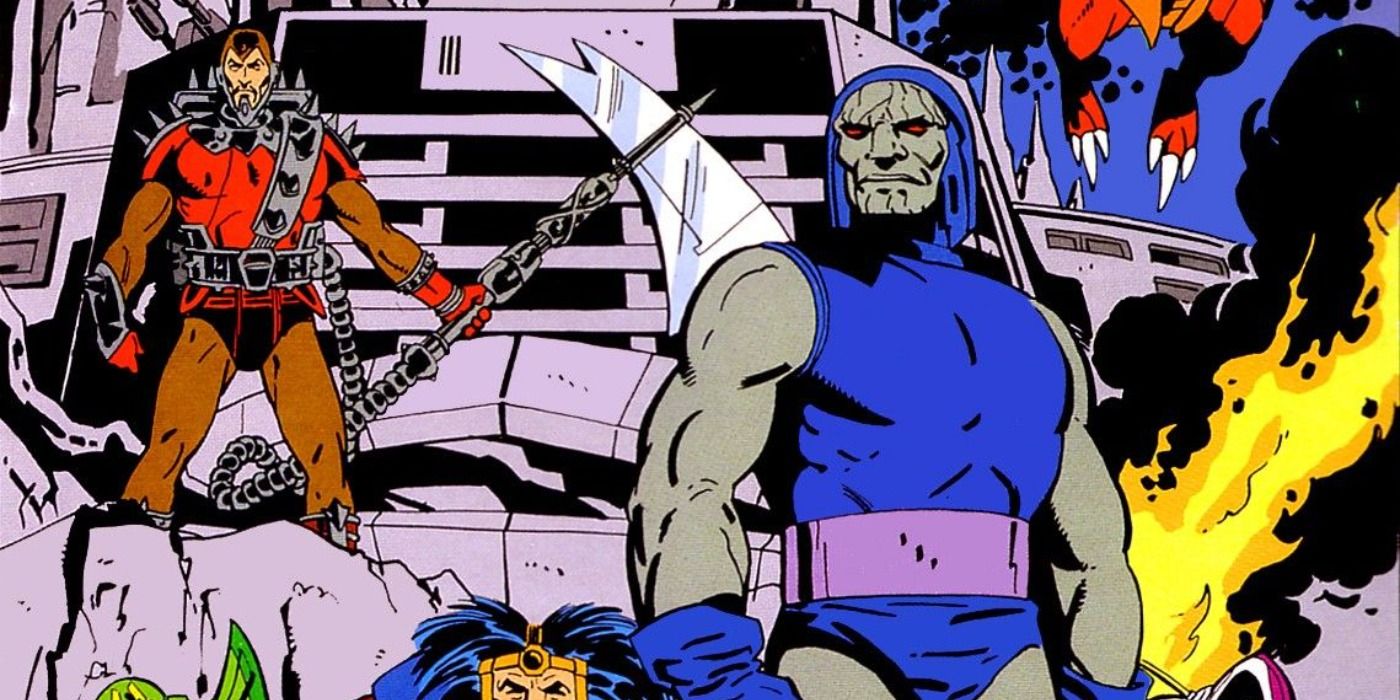 Darkseid e Steppenwolf aparecem nos quadrinhos da DC Super Powers.