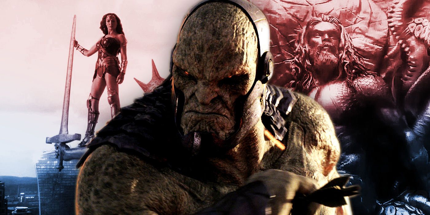 Darkseid with Wonder Woman and Aquaman in Justice League Snyder Cut
