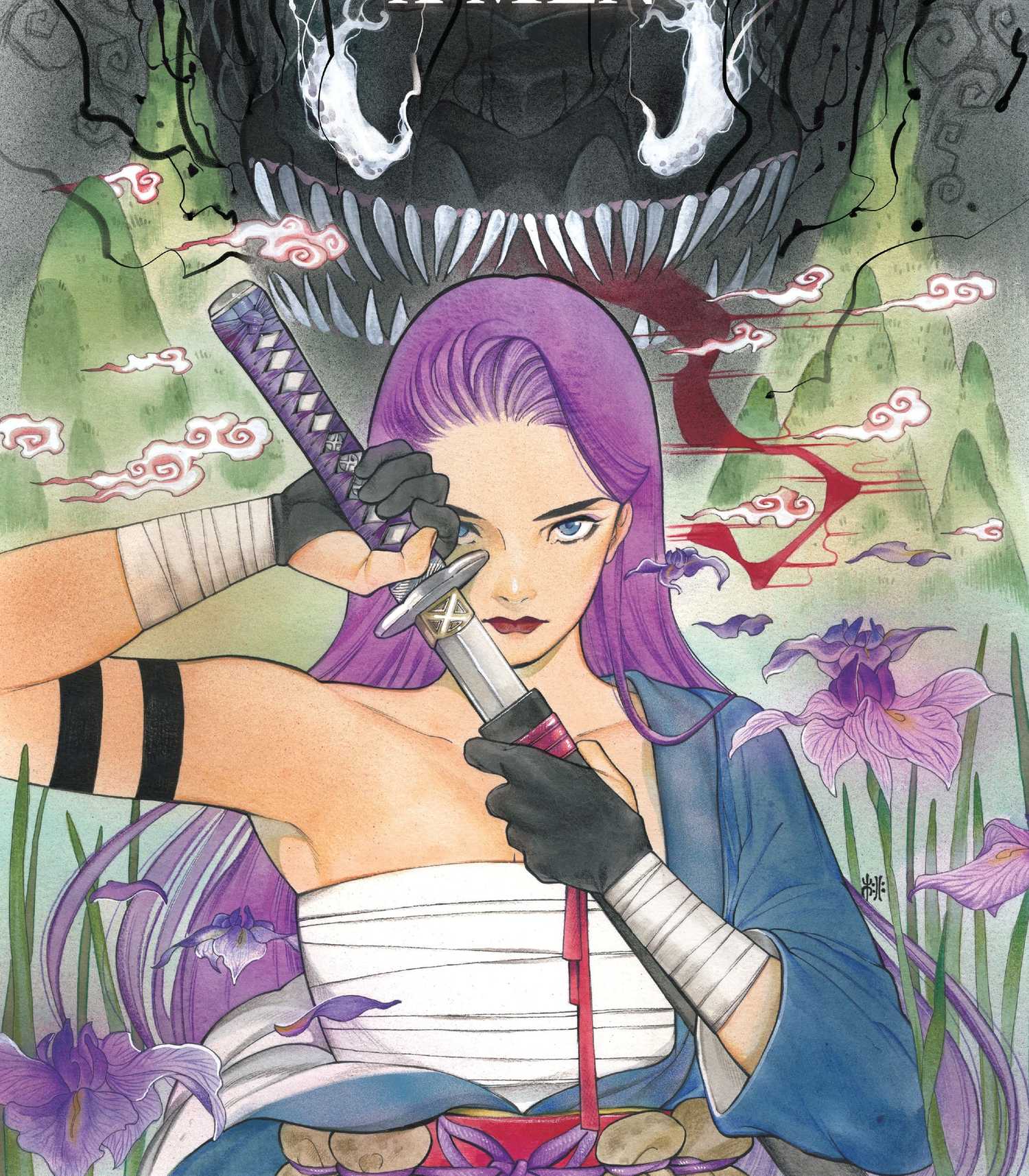 X-Men: Demon Days protagonist Sai, a reimagined version of Psylocke from an early time period.
