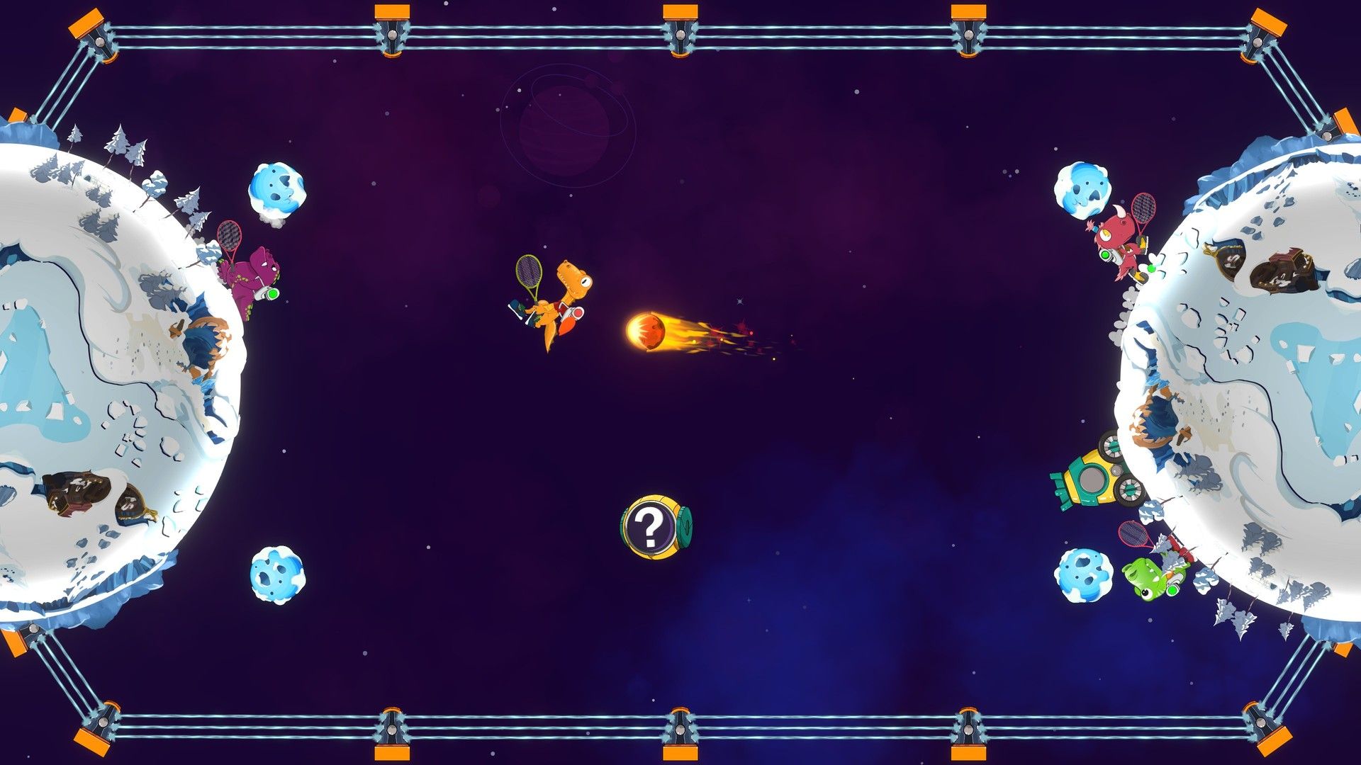 Dino Galaxy Tennis Match