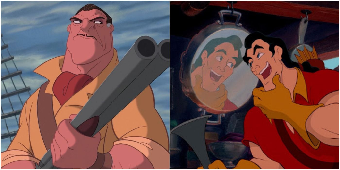 Disney villains Clayton and Gaston