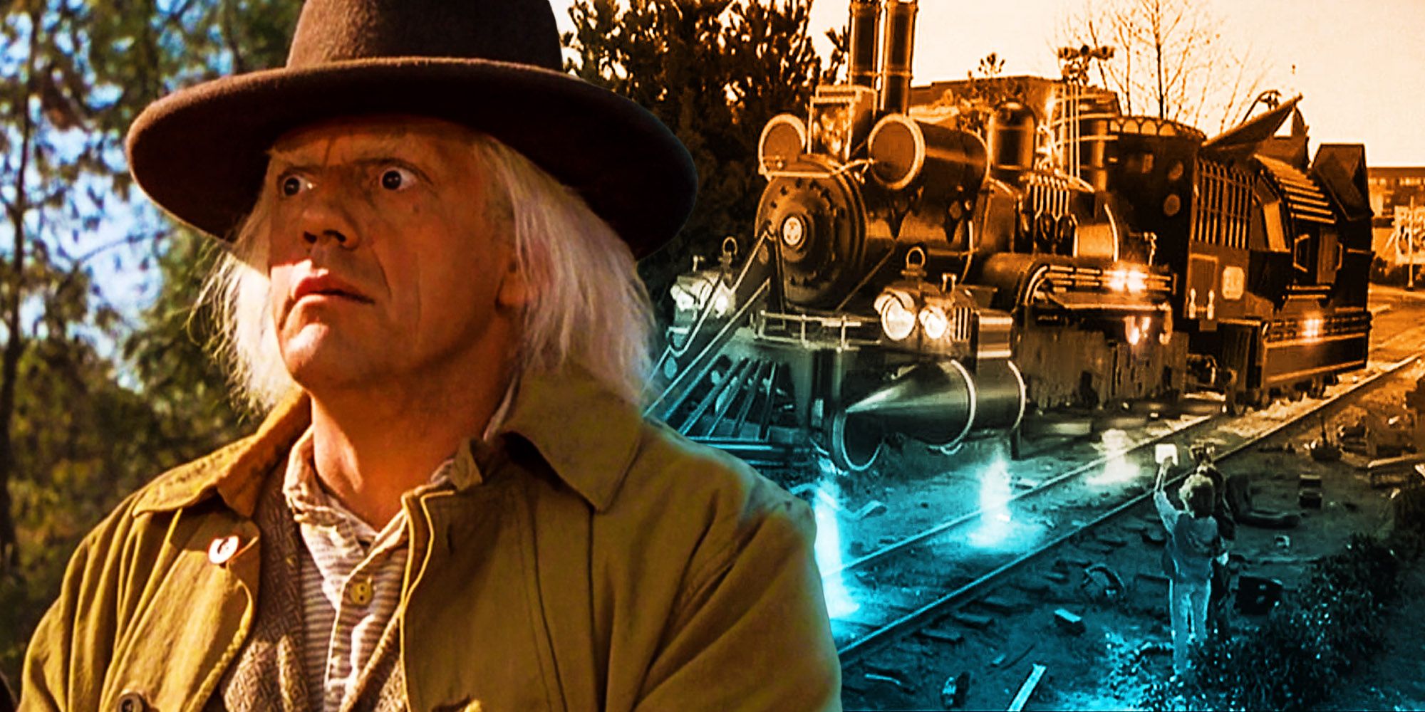 Doc brown Train Time machine back to the future 3