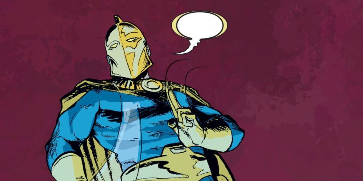 Doctor Fate saying &quot;no&quot; with his finger in DC comics