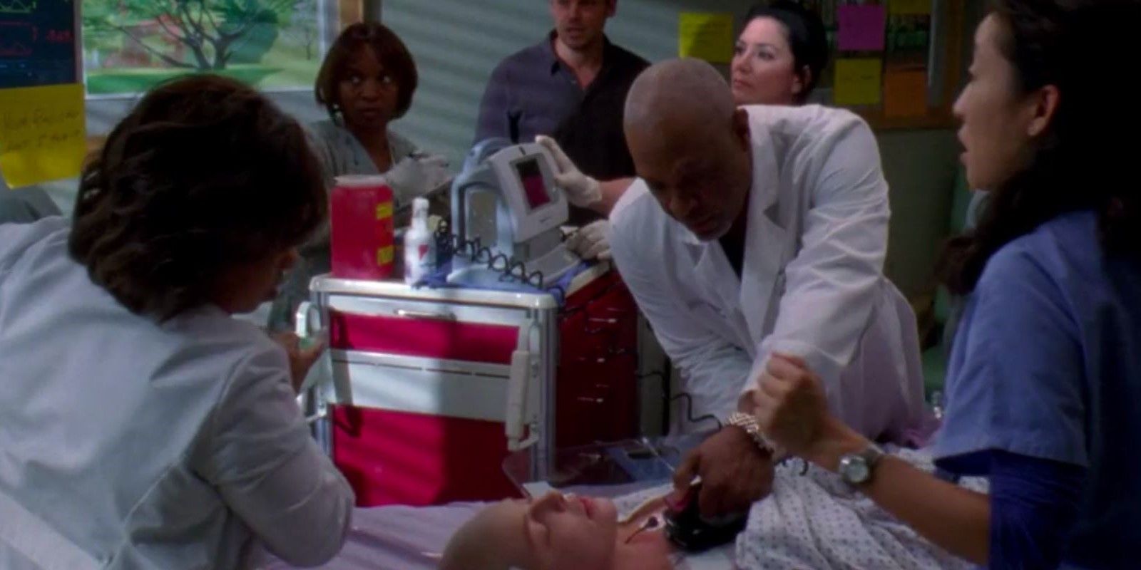 Grey's Anatomy doctors using defibrillators incorrectly.