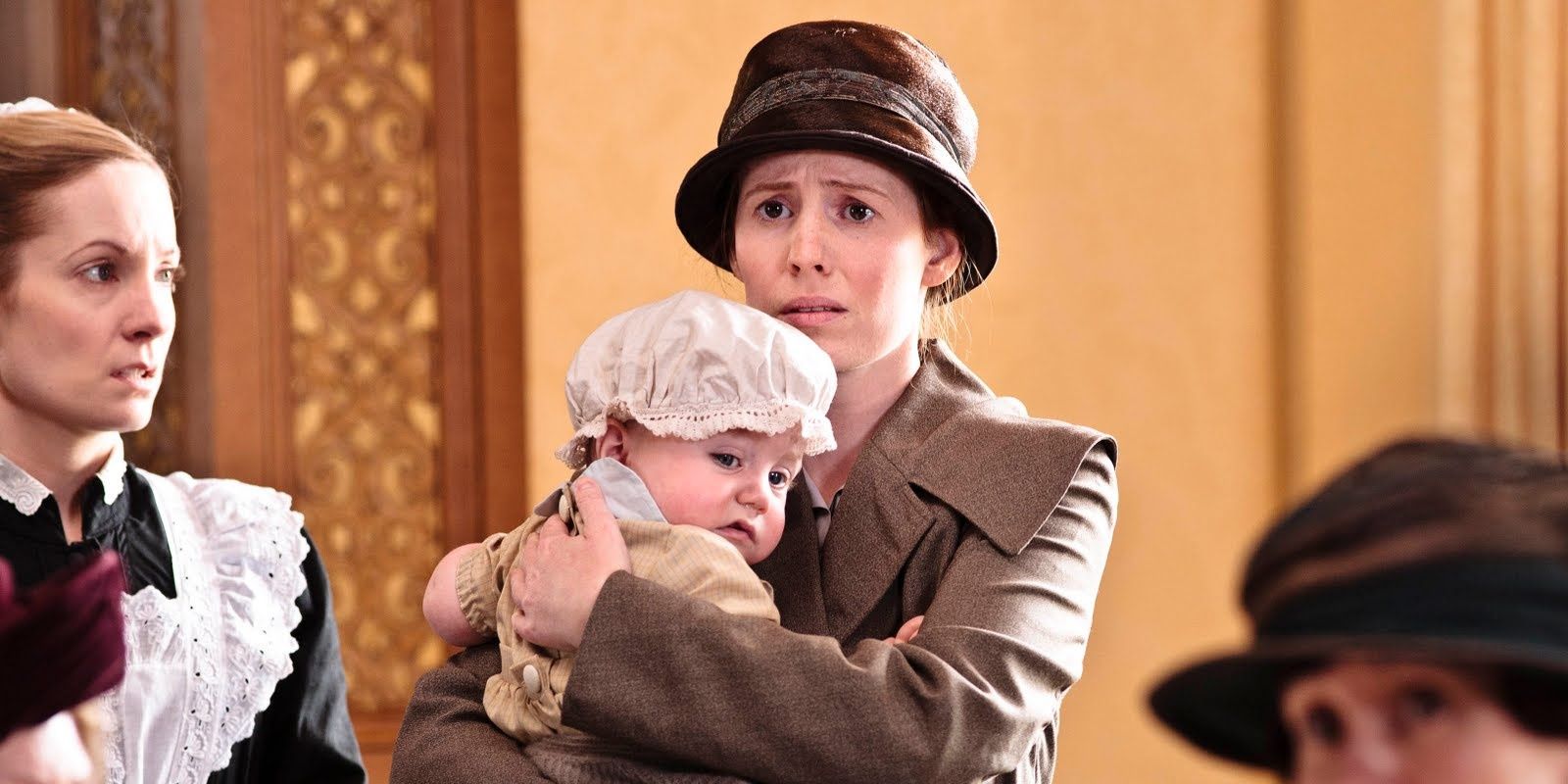 Ethel with Her Child in Downton abbey.,