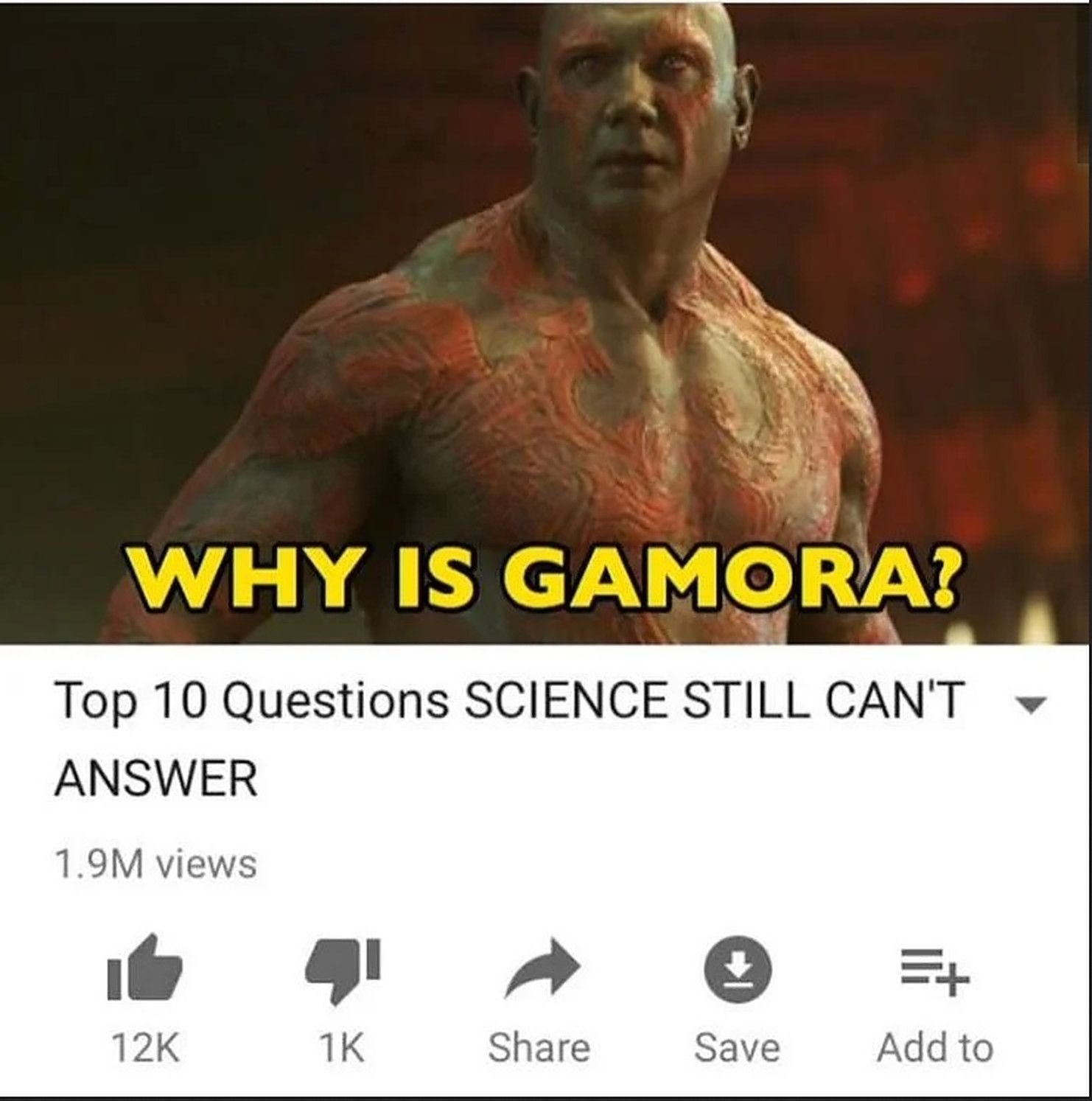 Drax wonders why is Gamora