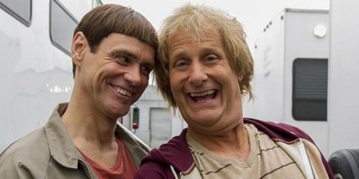 Dumb and Dumber To behind the scenes with Jim Carrey as Lloyd Christmas and Jeff Daniels as Harry Dunne