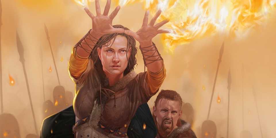 An image of a Wizard casting a spell in Dungeons &amp; Dragons