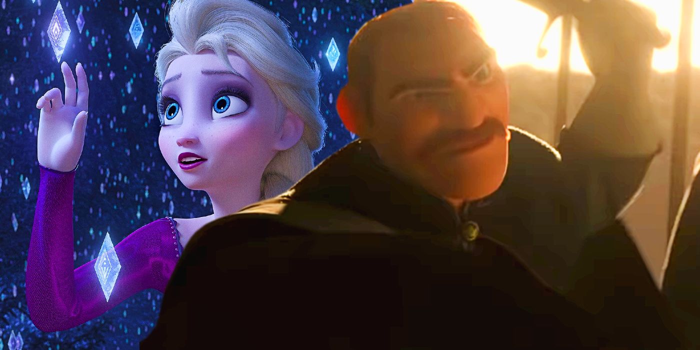 Elsa and King Runeard in Frozen 2
